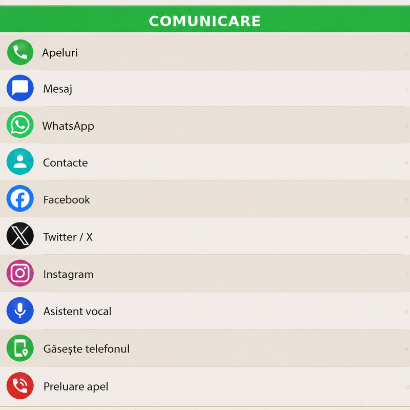 Rămâi în contact.