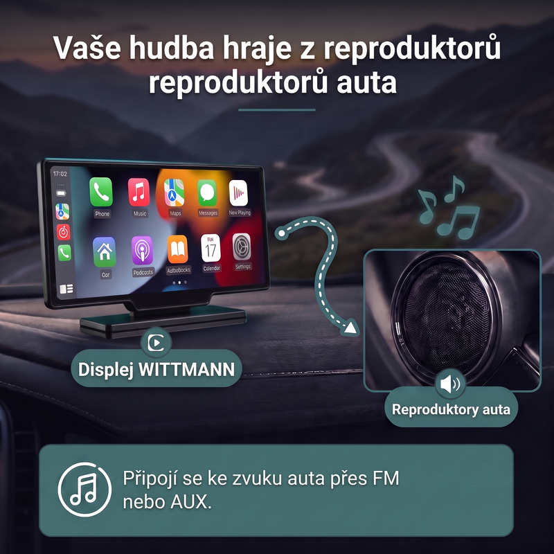 Zvuk z reproduktorů tvého auta